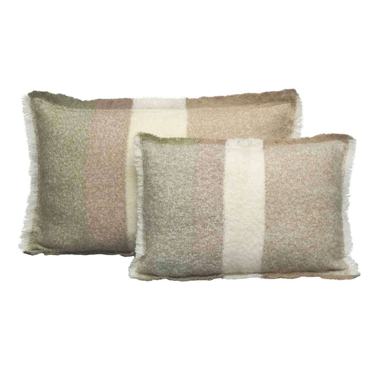 Coussin Calypso en laine – coloris  Cimarron – Haomy Harmony Textile, texture douce, finition élégante et confort naturel pour une décoration chaleureuse.