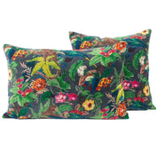 Housse de coussin en velours Monkey Haomy - Coloris Granit - Motifs Jungle