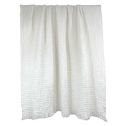 Couvre-lit Tempo nid d’abeille 100 % coton Harmony Haomy, 240×260 cm, texture gaufrée, coloris Craie