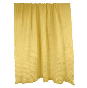 Couvre-lit Tempo nid d’abeille 100 % coton Harmony Haomy, 240×260 cm, texture gaufrée, coloris Paille