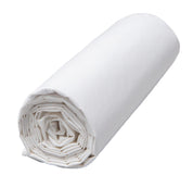 Drap housse Venezia en percale de coton lavée – couleur Blanc – Haomy Harmony Textile, douceur, confort et qualité haut de gamme.
