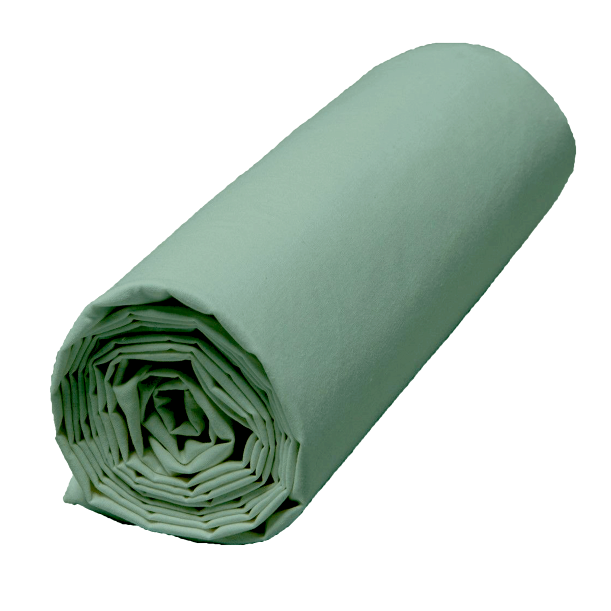 Drap housse Venezia en percale de coton lavée – couleur Céladon – Haomy Harmony Textile, douceur, confort et qualité haut de gamme.
