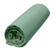 Drap housse Venezia en percale de coton lavée – couleur Céladon – Haomy Harmony Textile, douceur, confort et qualité haut de gamme.