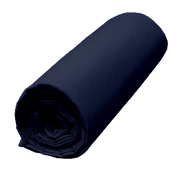 Drap housse Venezia en percale de coton lavée – couleur Encre – Haomy Harmony Textile, douceur, confort et qualité haut de gamme.