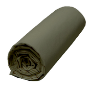 Drap housse Venezia en percale de coton lavée – couleur Kaki – Haomy Harmony Textile, douceur, confort et qualité haut de gamme.