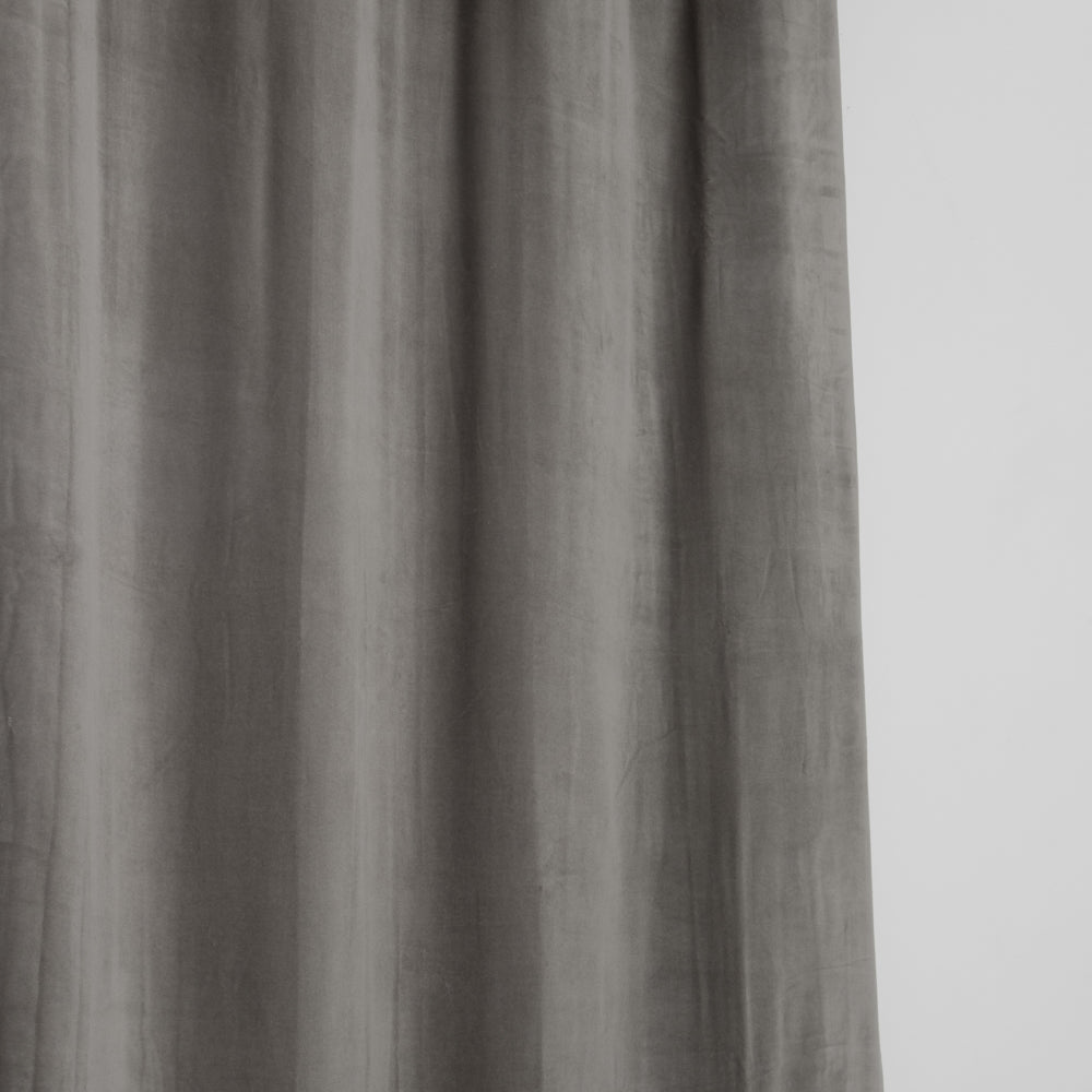 vivaraise-elise rideau velours doublé 140x280 cm ficelle