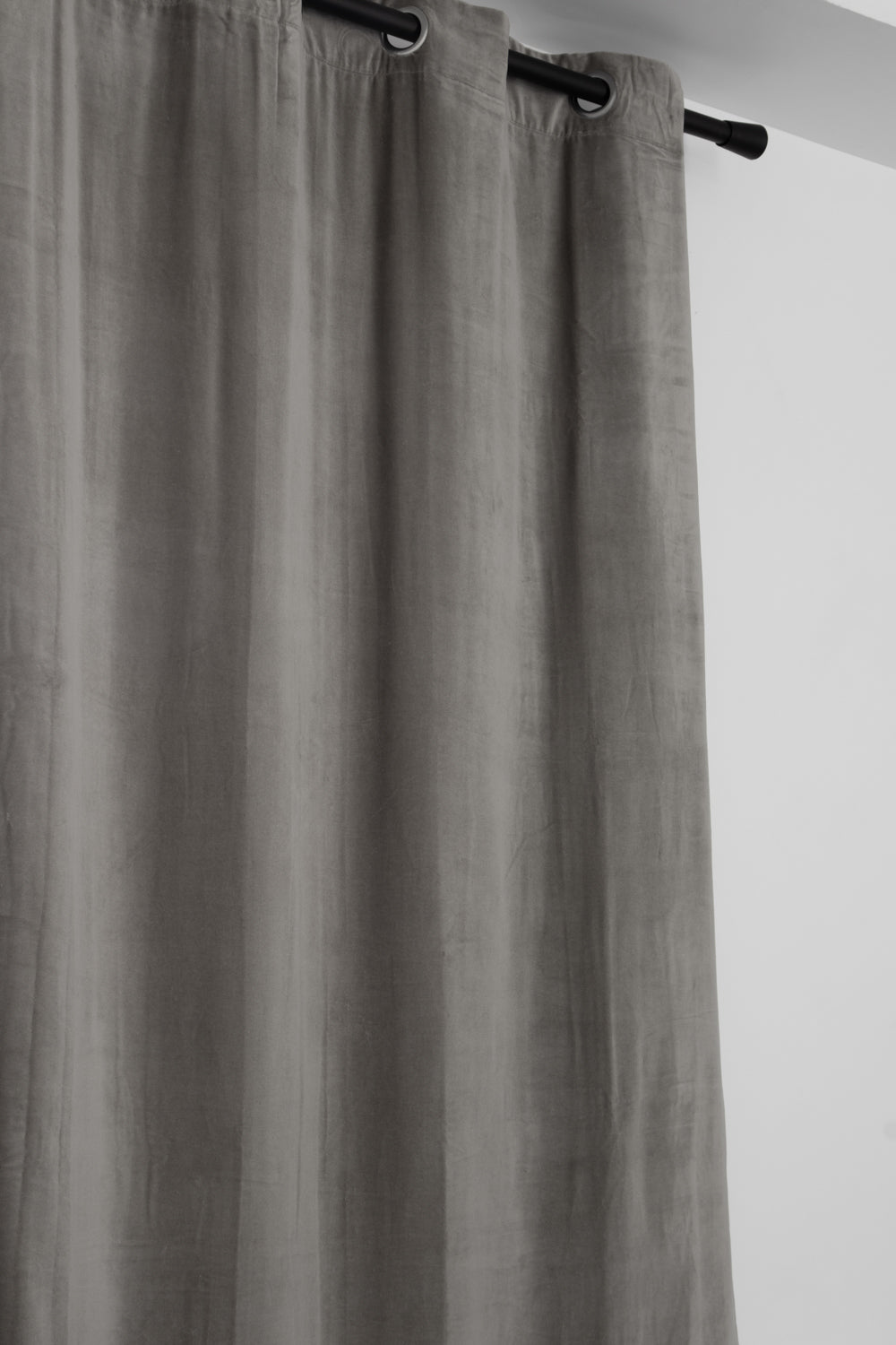 vivaraise-elise rideau velours doublé 140x280 cm ficelle