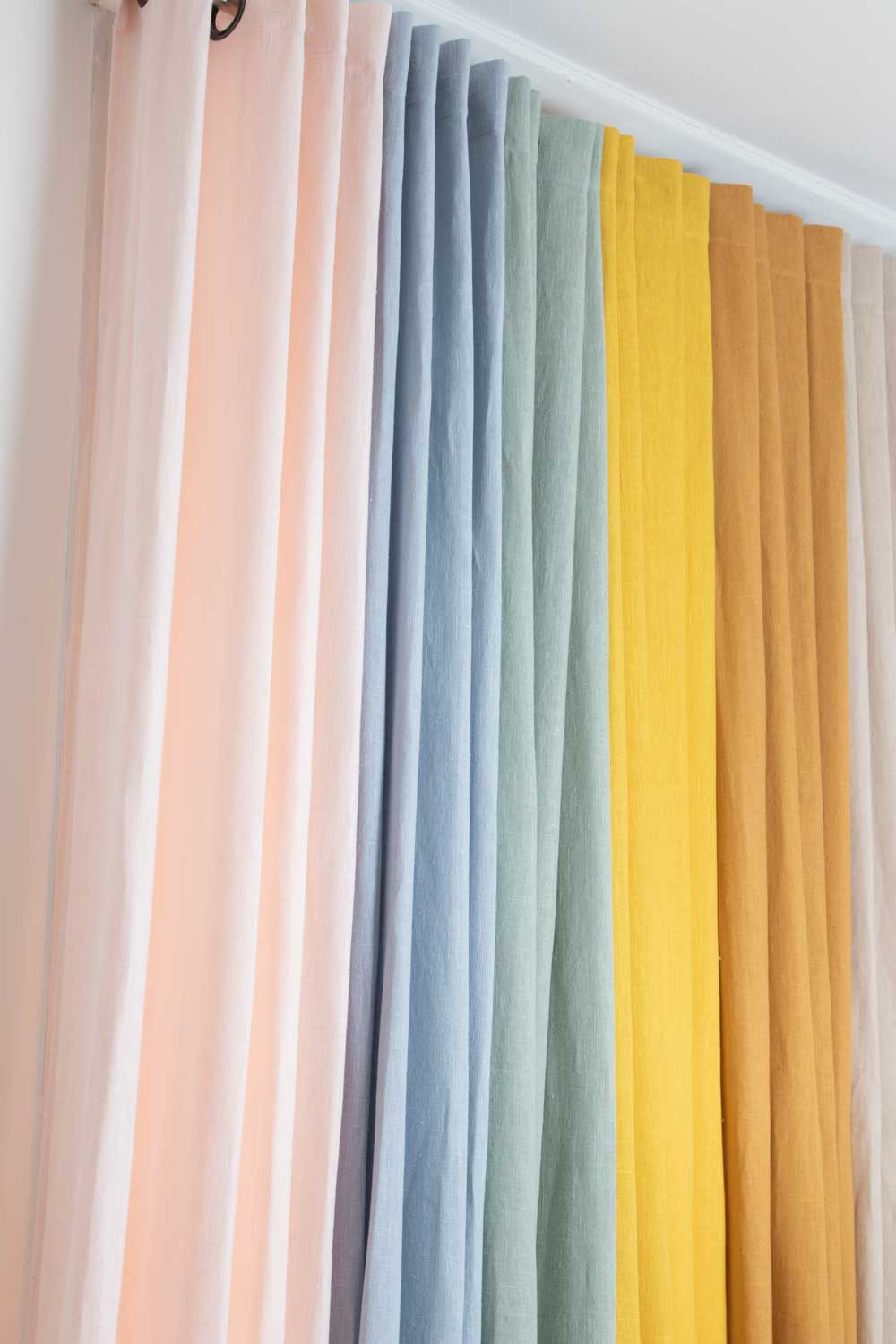 Re Epic curtain in washed linen 140×280 cm - 6 harmonious shades