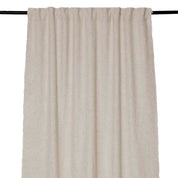 Rideau uni en lin HAOMY, Harmony textile, CALIFORNIA coloris Naturel 130×280 cm – finition ruflette et passe-tringle