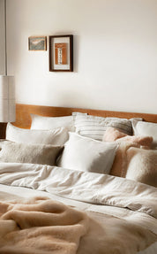 Housse d’édredon California Haomy en lin lavé & coton – 7 coloris raffinés