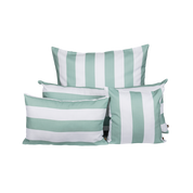 Housse de coussin extérieure Riviera Haomy, Harmony, déperlante, traitée anti-UV – Elégante et résistante pour salon de jardin ou terrasse. Coloris Jade