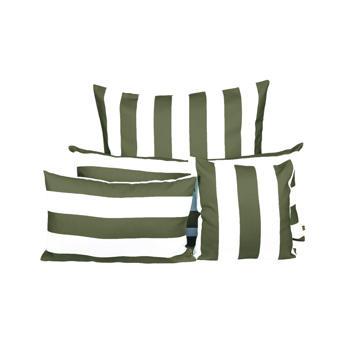 Housse de coussin extérieure Riviera Haomy, Harmony, déperlante, traitée anti-UV – Elégante et résistante pour salon de jardin ou terrasse. Coloris Kaki