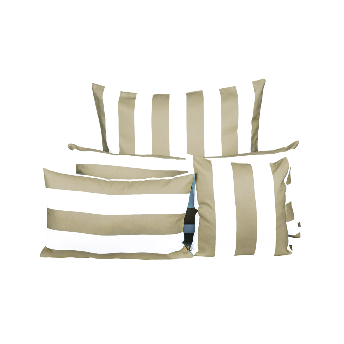 Housse de coussin extérieure Riviera Haomy, Harmony, déperlante, traitée anti-UV – Elégante et résistante pour salon de jardin ou terrasse. Coloris Lin