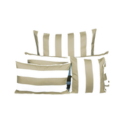 Housse de coussin extérieure Riviera Haomy, Harmony, déperlante, traitée anti-UV – Elégante et résistante pour salon de jardin ou terrasse. Coloris Lin
