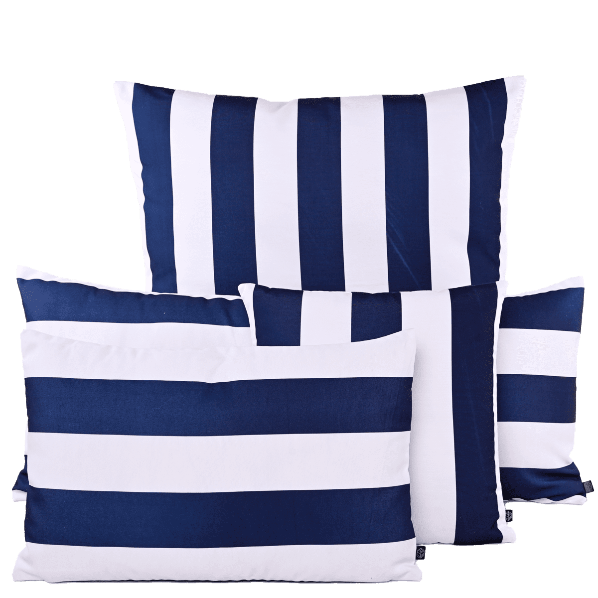 Housse de coussin extérieure Riviera Haomy, Harmony, déperlante, traitée anti-UV – Elégante et résistante pour salon de jardin ou terrasse. Coloris Marine