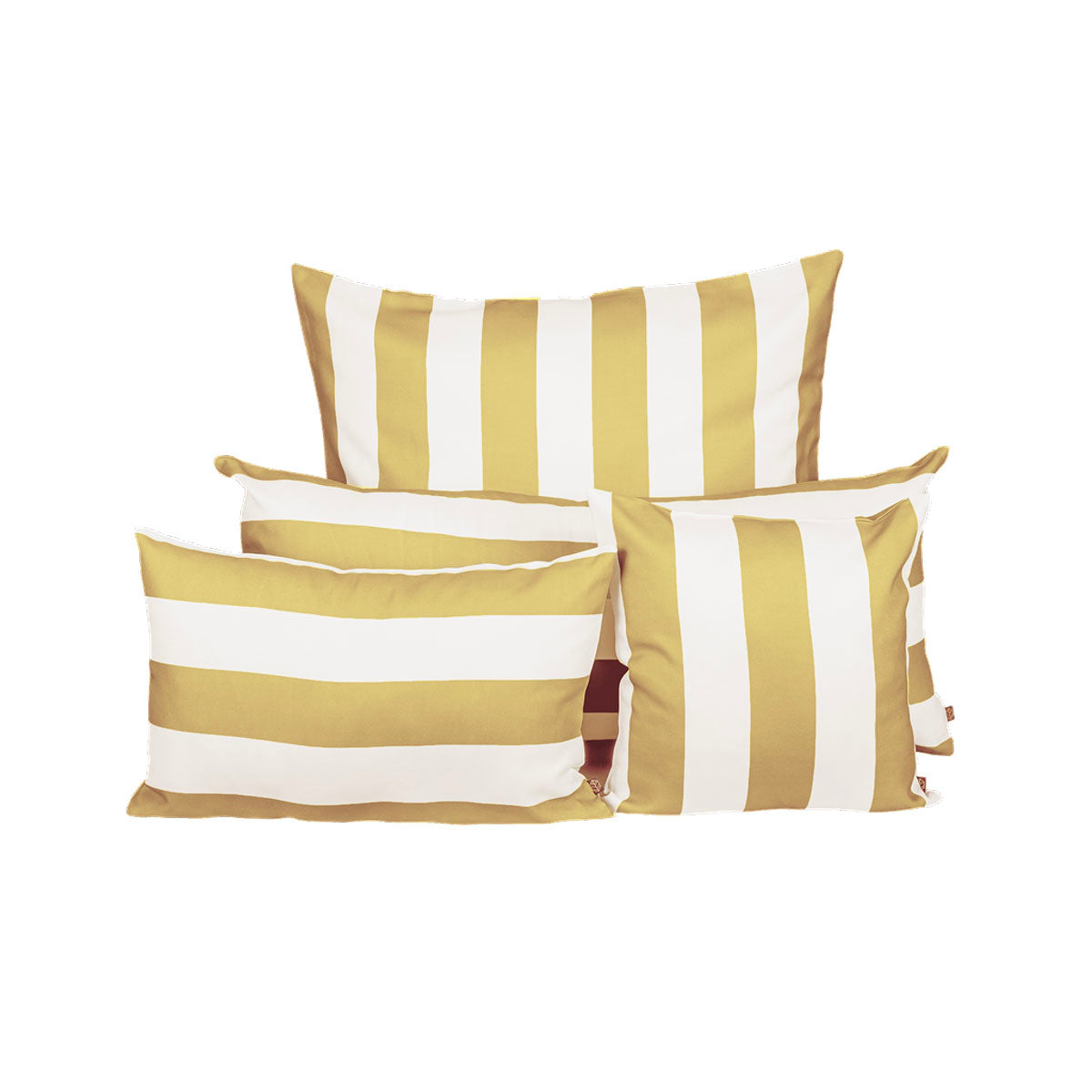 Housse de coussin extérieure Riviera Haomy, Harmony, déperlante, traitée anti-UV – Elégante et résistante pour salon de jardin ou terrasse. Coloris Paille