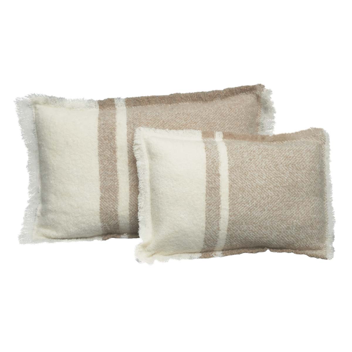Housse de coussin Megève Haomy en laine douce, coloris Cimarron – chaleur, texture authentique et élégance intemporelle