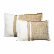 Housse de coussin Megève Haomy en laine douce, coloris Gold – chaleur, texture authentique et élégance intemporelle