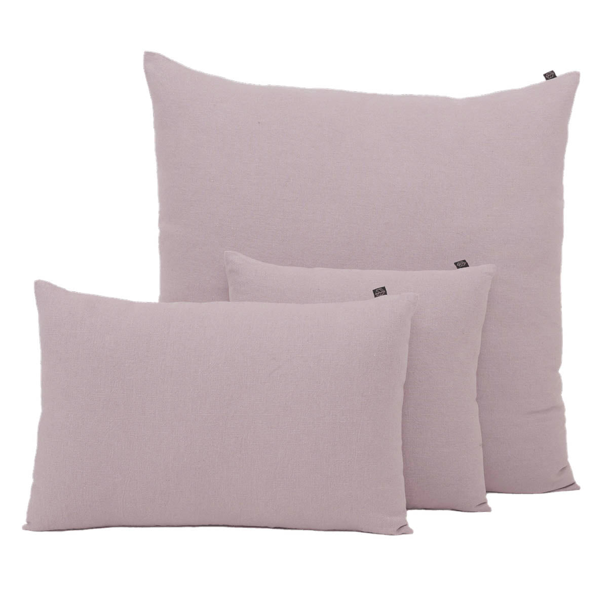 Coussin Figari Haomy en lin lavé et coton, coloris Pétale – douceur naturelle et finition sobre