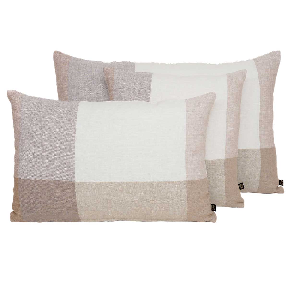 Coussin Saporo Haomy en lin lavé, coloris Pétale – texture douce et allure raffinée pour une déco intemporelle
