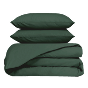 Housse de couette et taies en percale de coton lavé Venezia – coloris Pigeon – Haomy Harmony Textile, finition élégante et texture douce pour une chambre chic et intemporelle.