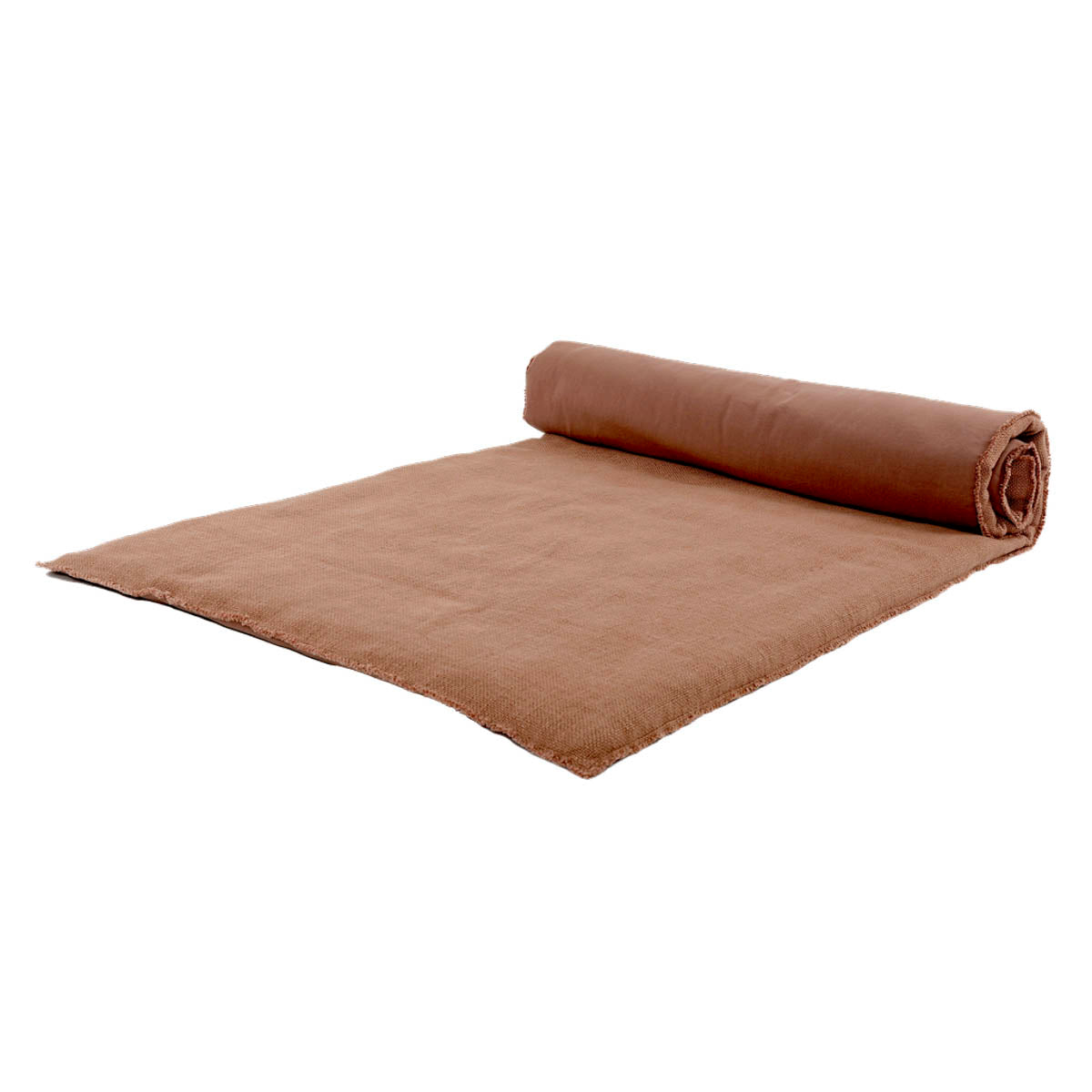 Housse d’édredon California Haomy en lin lavé et coton, 85x200 cm, coloris Mocaccino – douceur, élégance et 7 coloris disponibles pour un lit raffiné