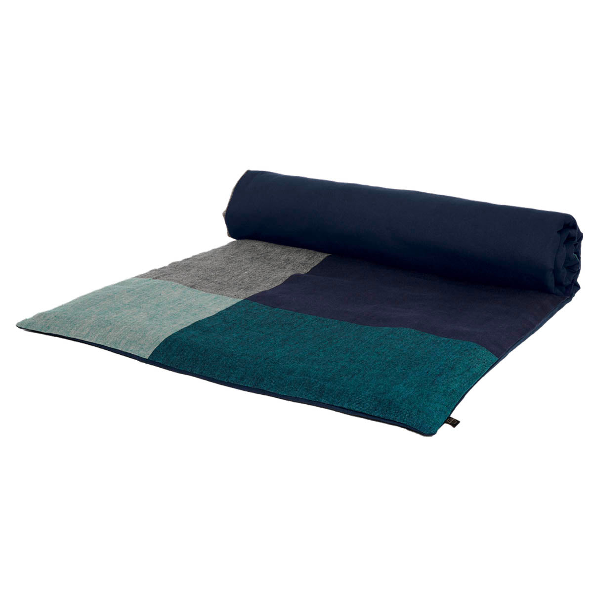 Housse d’édredon Saporo Haomy en lin lavé, coloris Encre – texture douce et élégance naturelle pour un style raffiné