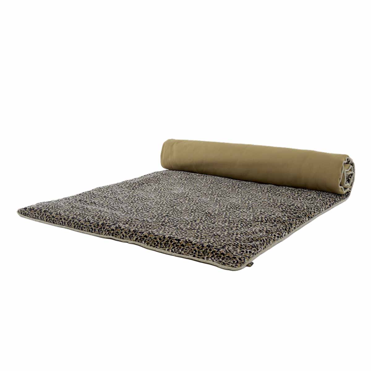 Housse d’édredon en velours Gairo motif léopard couleur Gold – collection Haomy Harmony Textile, pour une décoration élégante et chaleureuse.