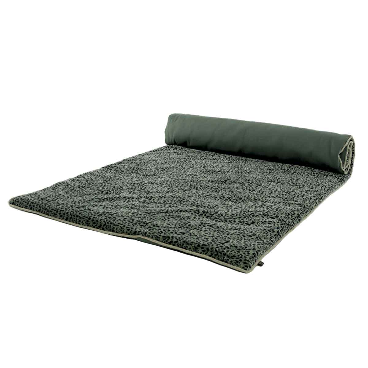 Housse d’édredon en velours Gairo motif léopard couleur Jardin – collection Haomy Harmony Textile, pour une décoration élégante et chaleureuse.