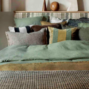 Housses de coussins Limy Haomy en lin et coton, finitions frangées - 14 couleurs douces