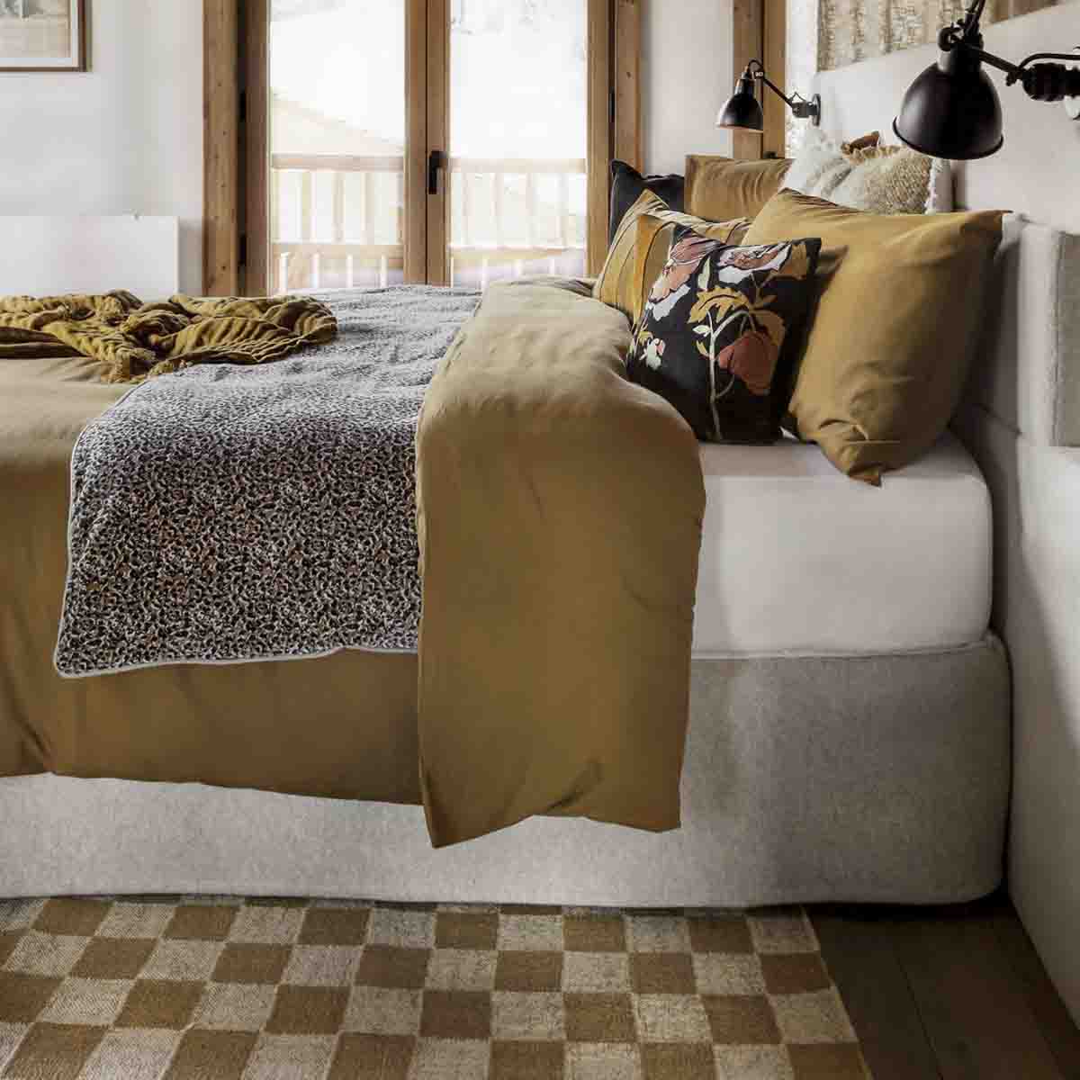 Housses de coussins Limy Haomy en lin et coton, finitions frangées - 14 couleurs douces