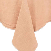 Nappe Venise Haomy en 100 % lin lavé, coloris Cimarron – élégance intemporelle et finitions soignées