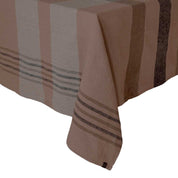 Nappe Aalborg Haomy en lin lavé et coton, motif à carreaux coloris Cimarron – élégante et naturelle, entretien facile