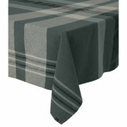 Nappe Aalborg Haomy en lin lavé et coton, motif à carreaux coloris Pigeon – élégante et naturelle, entretien facile