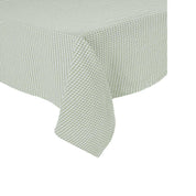 Nappe Piana II Haomy en lin lavé et coton, motif vichy amande – élégante et facile d’entretien