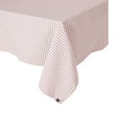 Nappe Piana II Haomy en lin lavé et coton, motif vichy petale – élégante et facile d’entretien
