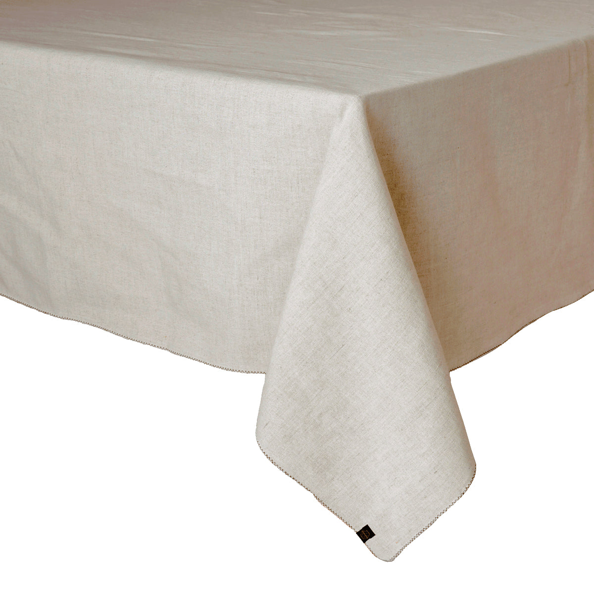 Nappe Zilia Haomy en lin lavé et coton, coloris Naturel – élégante, douce et raffinée