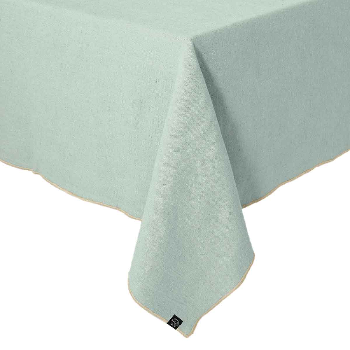 Nappe Corte Haomy en lin et coton, coloris Céladon – élégante, naturelle et raffinée