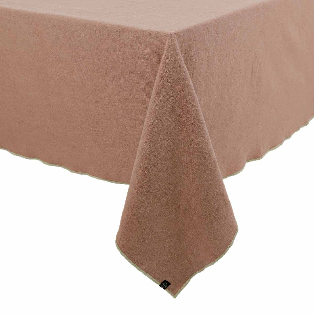 Nappe Corte Haomy en lin et coton, coloris Mocaccino – élégante, naturelle et raffinée