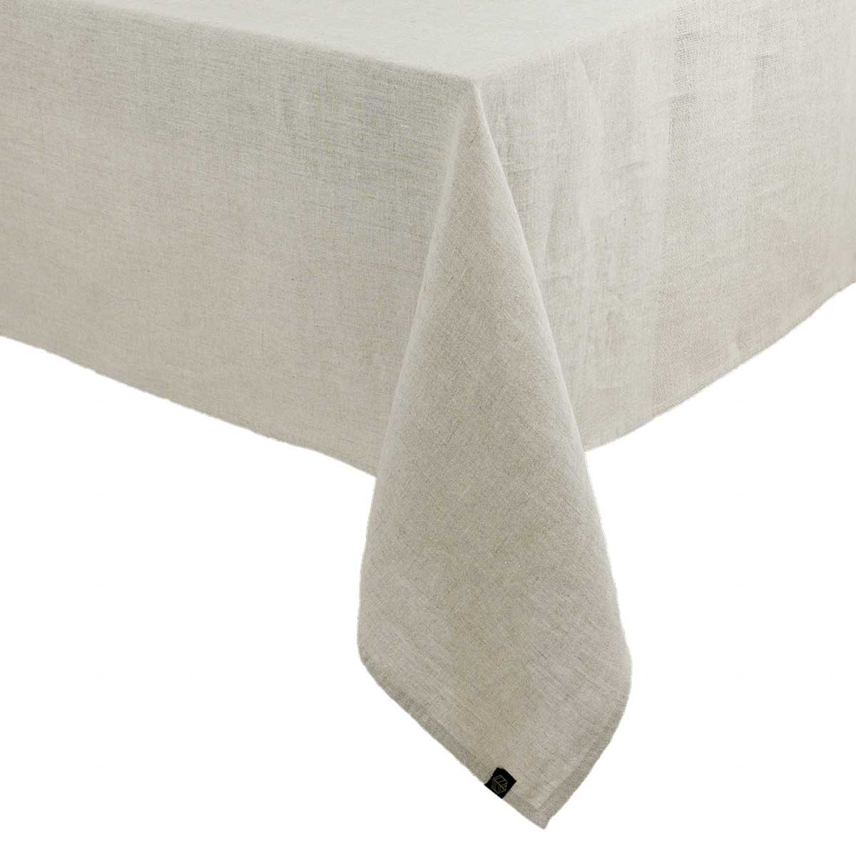 Nappe Pise Haomy en lin lavé avec liseré nid d’abeille, coloris Naturel – élégante et naturelle