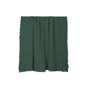 Plaid Vanly en coton lavé à franges Haomy  - Harmony textile, 130×180 cm – Coloris Pigeon