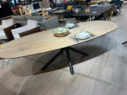 Table en céramique extensible Willard Chêne clair - Home Beddings & Curtains