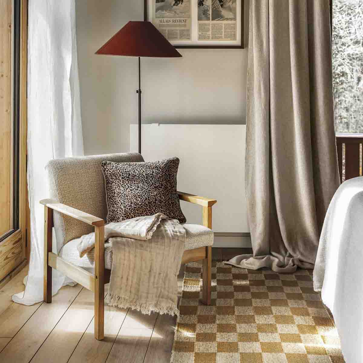 Rideau California Haomy Ruflette et Passe-Tringle 130×280 cm - 6 couleurs tendances