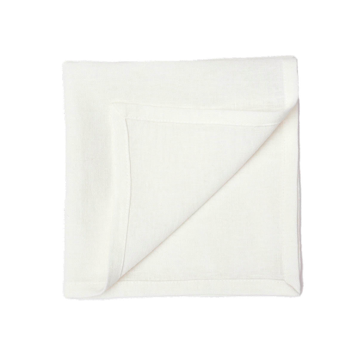 Serviette de table Pise Haomy en lin lavé, coloris Blanc – élégante et naturelle