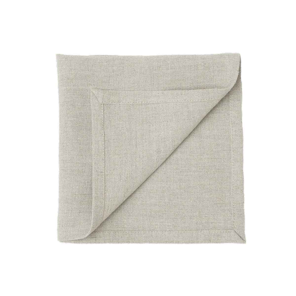 Serviette de table Pise Haomy en lin lavé, coloris Naturel – élégante et naturelle