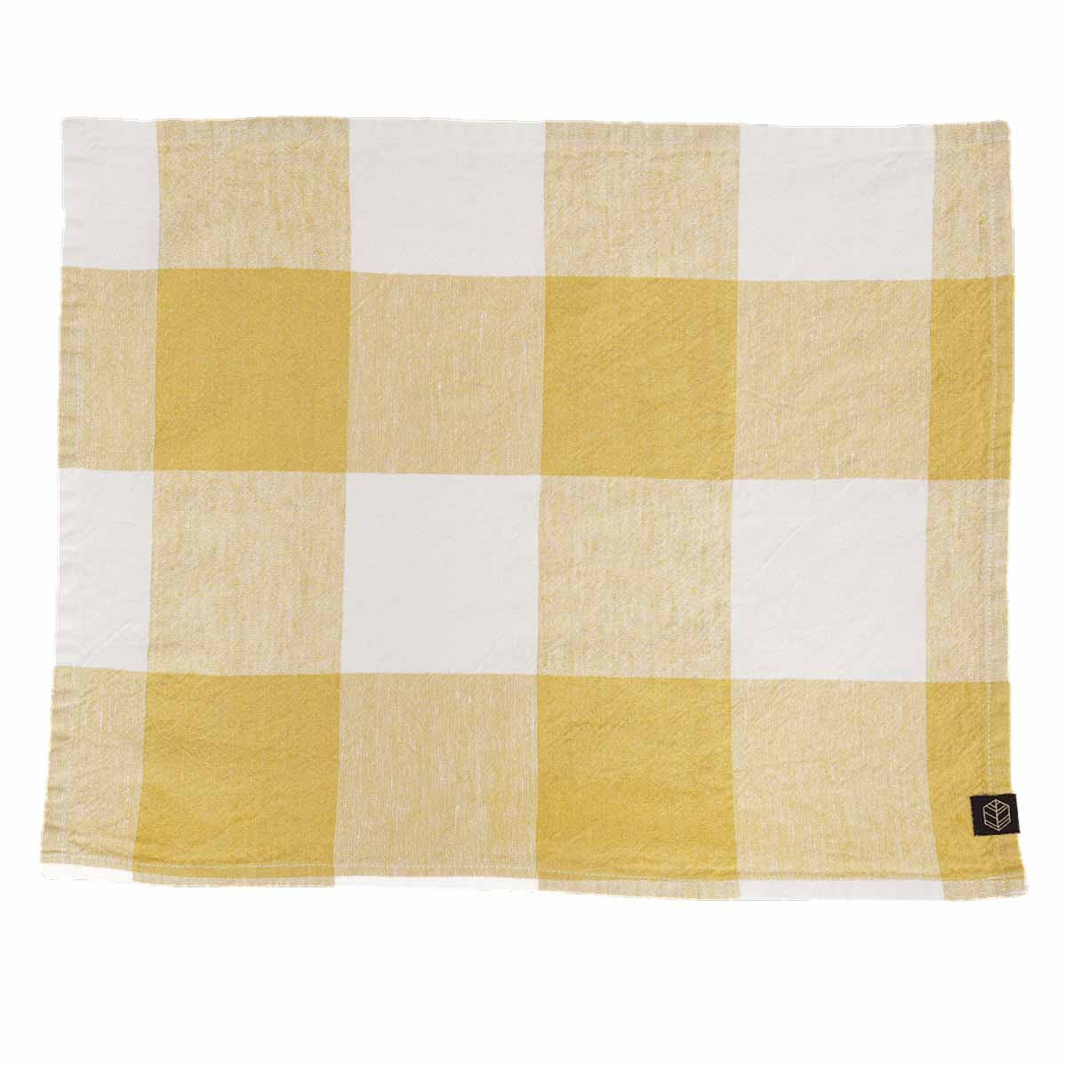  set de table Palma Haomy en lin lavé et coton, coloris Paille – douce, élégante et facile d’entretien