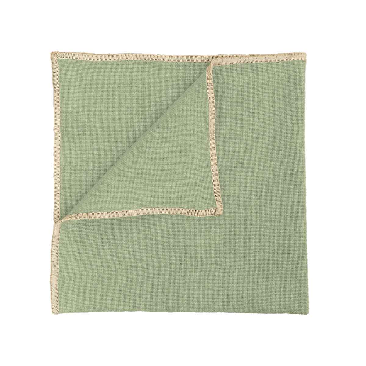 Serviette de table Corte Haomy en lin lavé et coton, coloris Amande – élégante, douce et raffinée