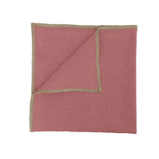 Serviette de table Corte Haomy en lin lavé et coton, coloris Bois de rose – élégante, douce et raffinée
