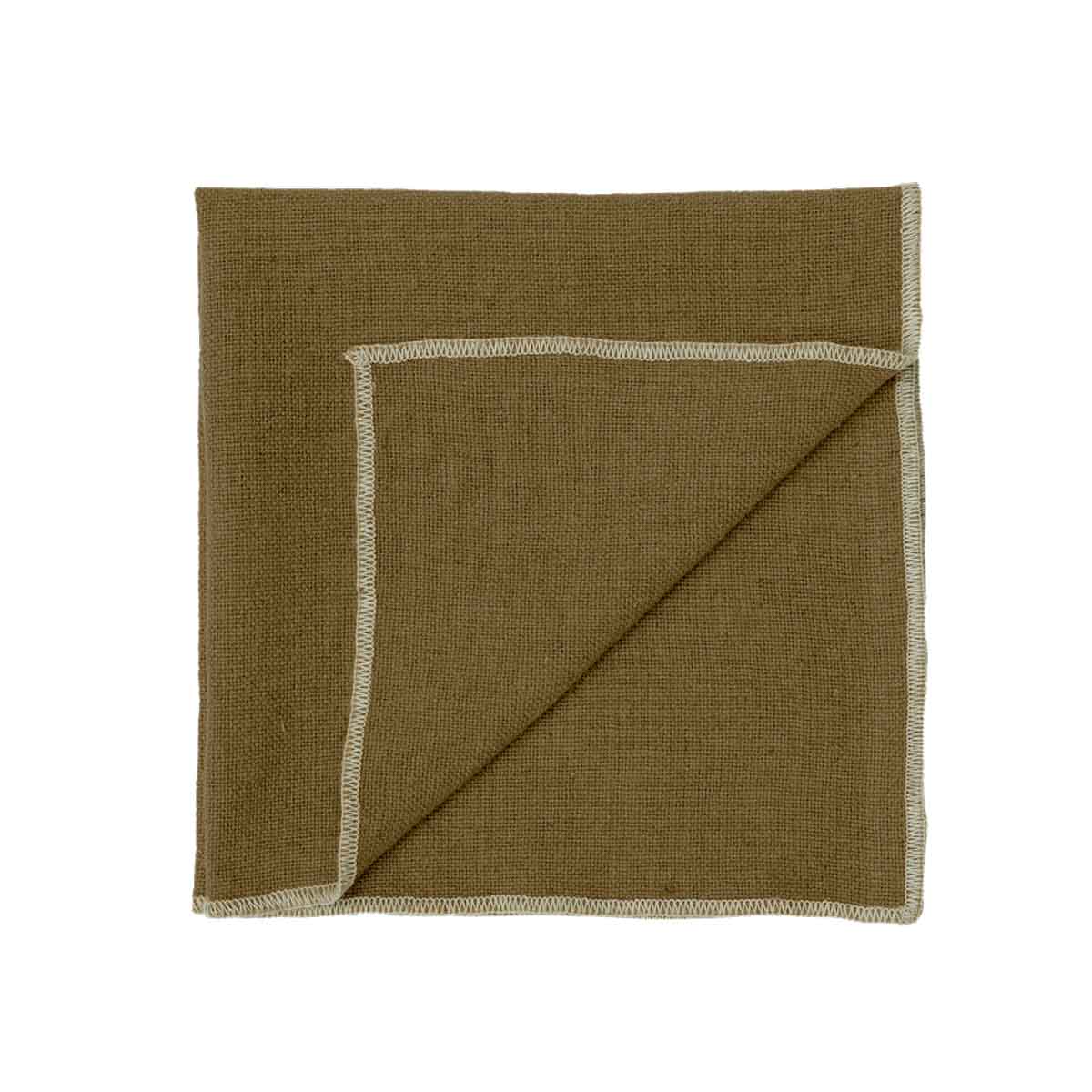 Serviette de table Corte Haomy en lin lavé et coton, coloris Gold – élégante, douce et raffinée