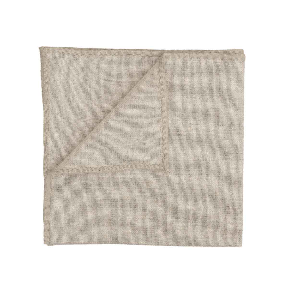 Serviette de table Corte Haomy en lin lavé et coton, coloris Naturel – élégante, douce et raffinée
